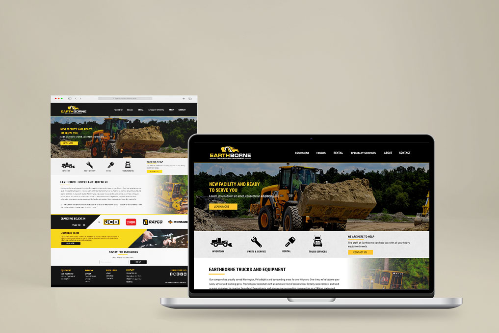 Earthborne Equipment website image