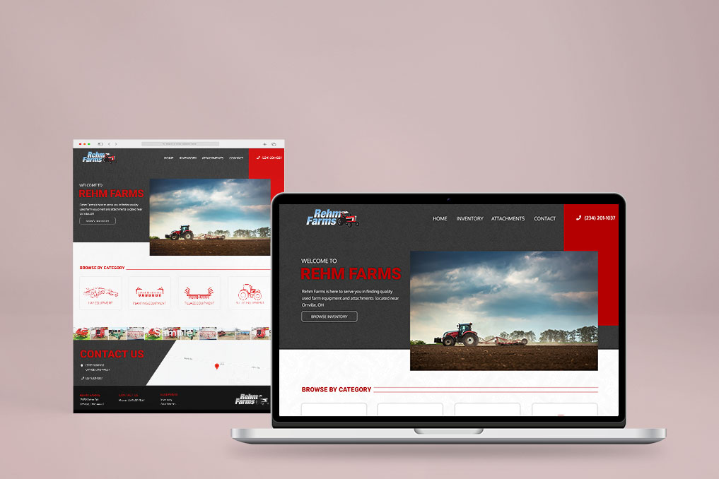 Rehm Farms website image